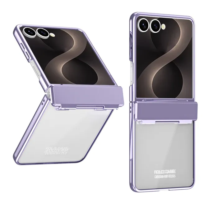 Coque Samsung Galaxy Z Flip 8 Électroplaquée Transparente