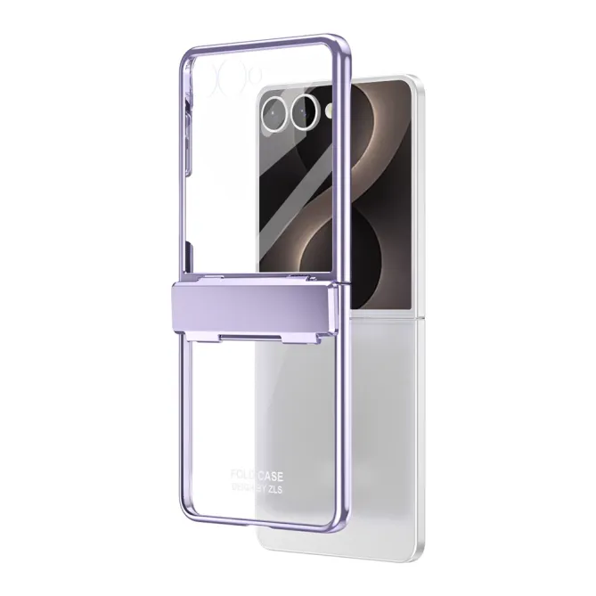 Coque Samsung Galaxy Z Flip 8 Électroplaquée Transparente