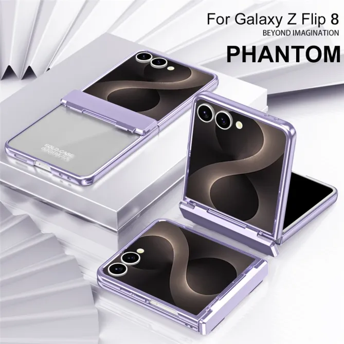 Coque Samsung Galaxy Z Flip 8 Électroplaquée Transparente