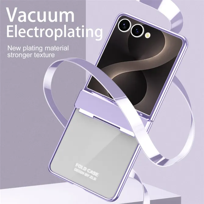 Coque Samsung Galaxy Z Flip 8 Électroplaquée Transparente