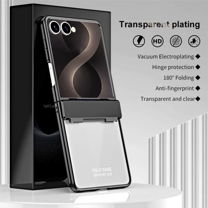 Coque Samsung Galaxy Z Flip 8 Électroplaquée Transparente