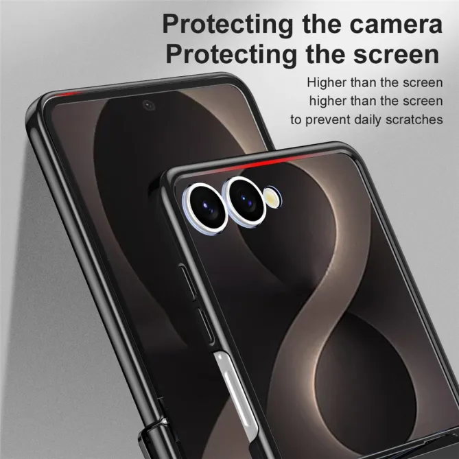 Coque Samsung Galaxy Z Flip 8 Électroplaquée Transparente