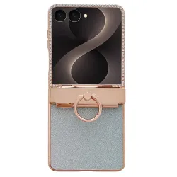 Coque Samsung Galaxy Z Flip 8 Glitter strass avec anneau support