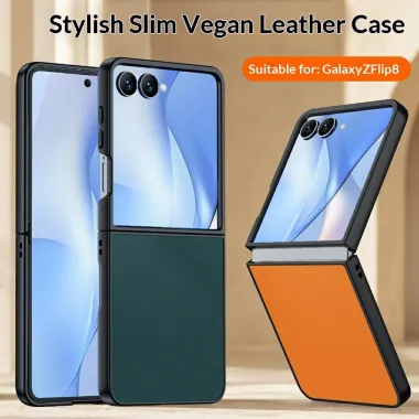 Coque Samsung Galaxy Z Flip 8 Slim simili cuir