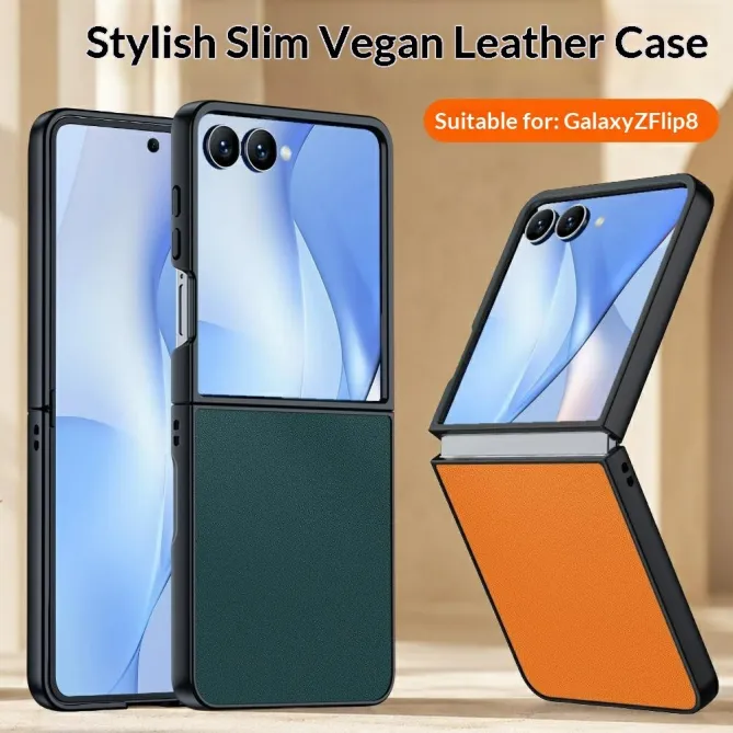 Coque Samsung Galaxy Z Flip 8 Slim simili cuir