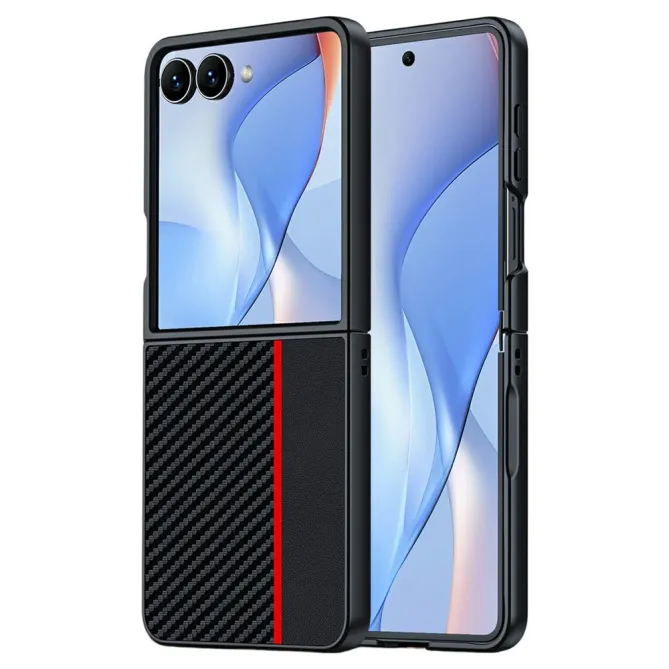 Coque Samsung Galaxy Z Flip 8 Carbon simili cuir