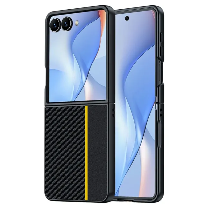 Coque Samsung Galaxy Z Flip 8 Carbon simili cuir