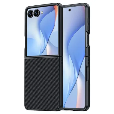 Coque Samsung Galaxy Z Flip 8 Simili Cuir Carbone