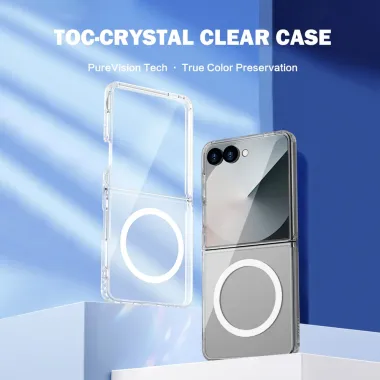 Coque Samsung Galaxy Z Flip 8 Transparente Magnétique TOC Series