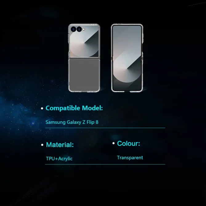 Coque Samsung Galaxy Z Flip 8 Transparente TOC Series