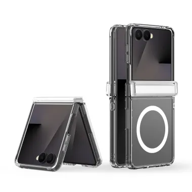 Coque Samsung Galaxy Z Flip 8 Clin Series Transparente Magnétique