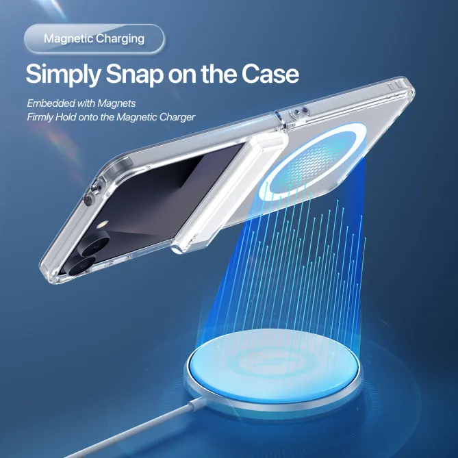 Coque Samsung Galaxy Z Flip 8 Clin Series Transparente Magnétique