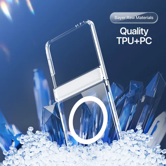 Coque Samsung Galaxy Z Flip 8 Clin Series Transparente Magnétique
