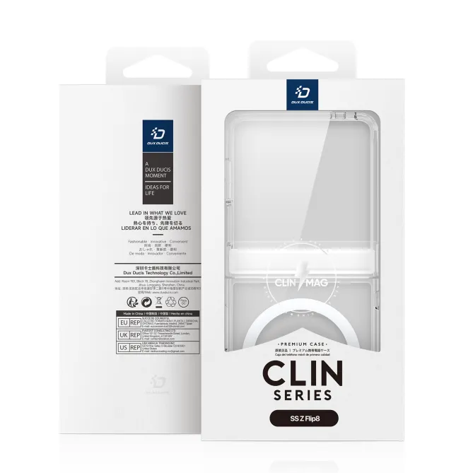 Coque Samsung Galaxy Z Flip 8 Clin Series Transparente Magnétique