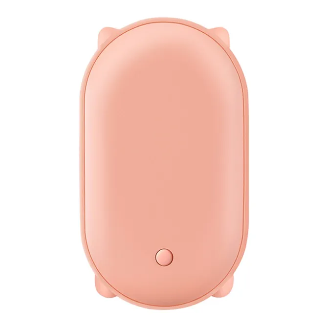 Chauffe-mains 2-en-1 design oreilles de chat 10000mAh batterie externe