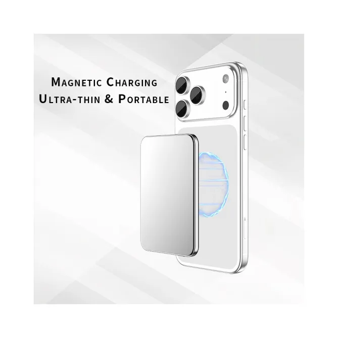 Batterie externe magnétique C70 5000mAh MagSafe charge sans fil 15W