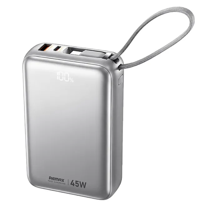 Batterie externe AS-182-45 20000mAh PD 45W câbles intégrés