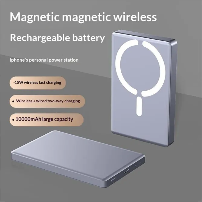 Batterie externe magnétique C26 10000mAh MagSafe sans fil 15W