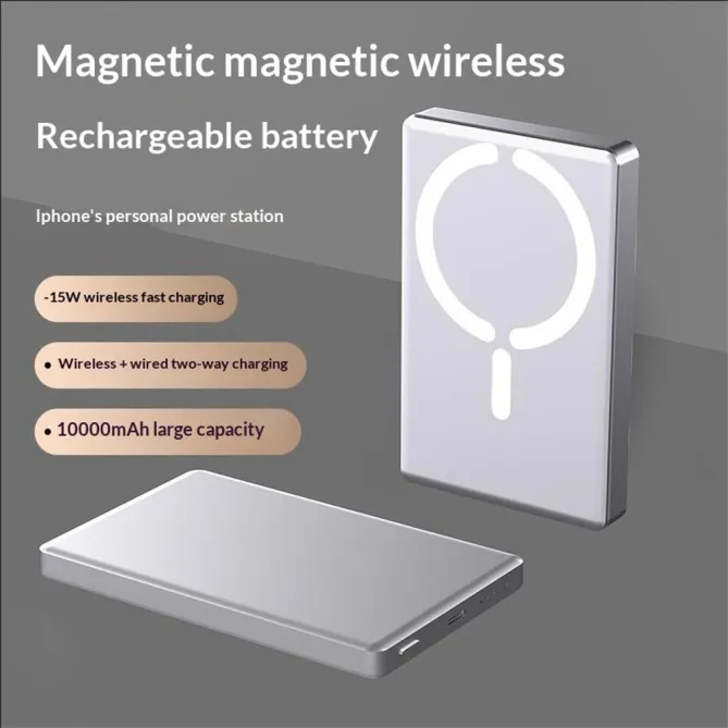 Batterie externe magnétique C26 10000mAh MagSafe sans fil 15W