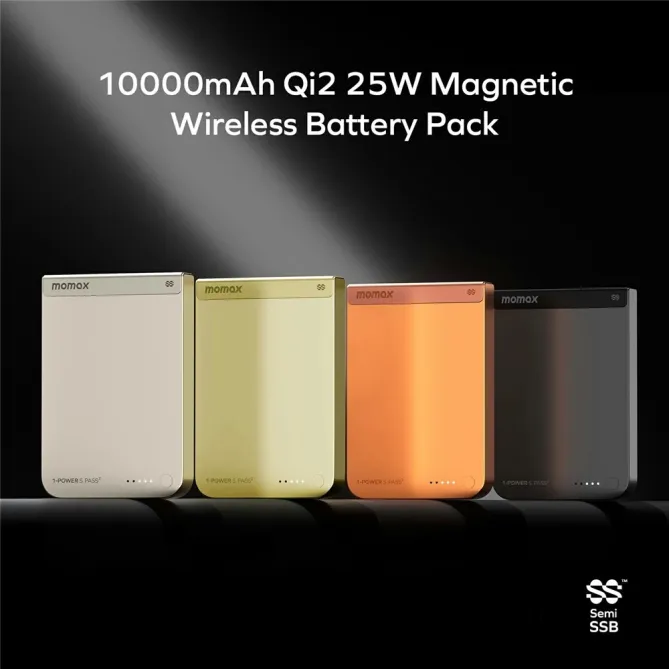 Batterie externe magnétique 1-Power S.Pass2 Qi2 25W PD 30W