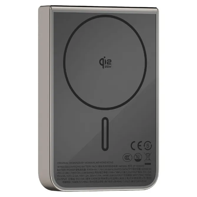Batterie externe magnétique 1-Power S.Pass2 Qi2 25W PD 30W