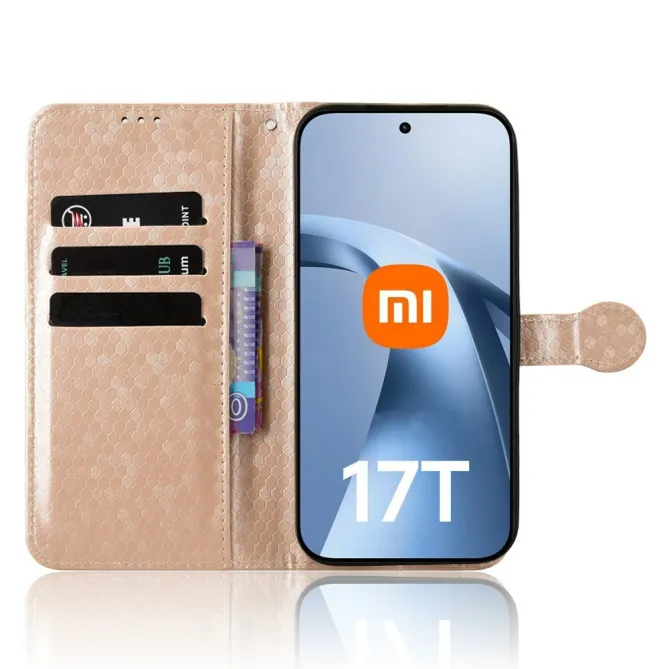 Housse Xiaomi 17T Portefeuille Alvéole