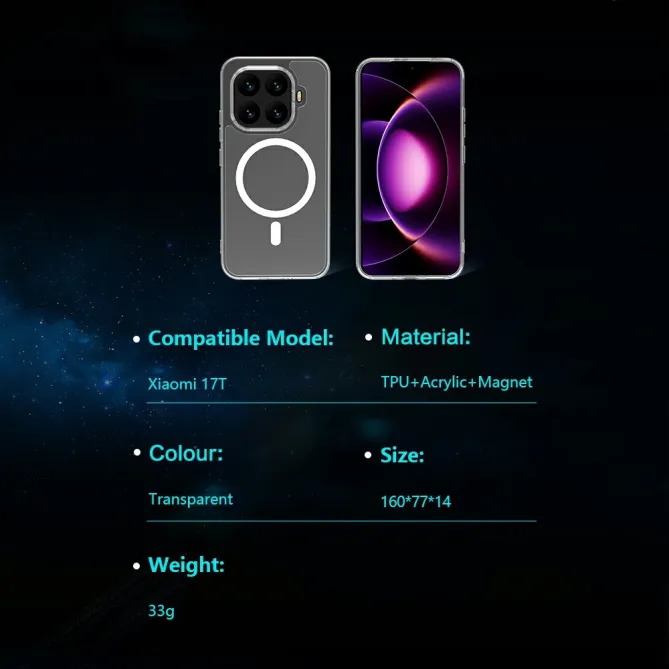 Coque Xiaomi 17T TOC Series Transparente Magnétique