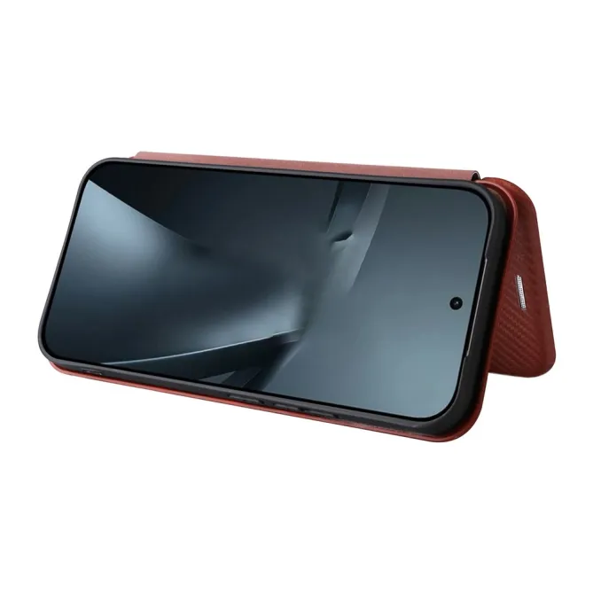 Housse Xiaomi 17T Simili Cuir Style Fibre de Carbone