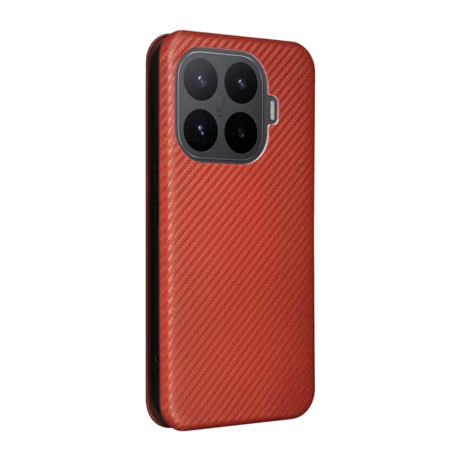 Housse Xiaomi 17T Simili Cuir Style Fibre de Carbone