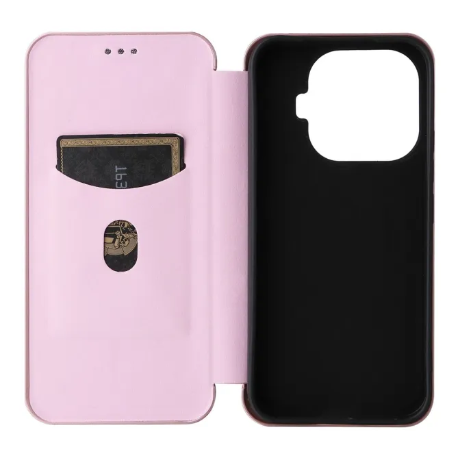 Housse Xiaomi 17T Simili Cuir Style Fibre de Carbone