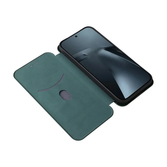 Housse Xiaomi 17T Simili Cuir Style Fibre de Carbone