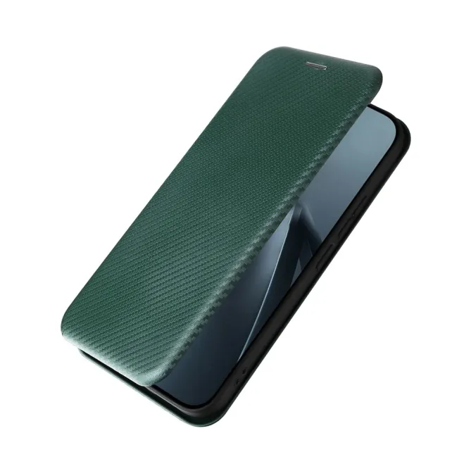 Housse Xiaomi 17T Simili Cuir Style Fibre de Carbone