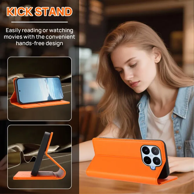 Housse Xiaomi 17T Simili Cuir Grainé Porte-Cartes Surpiqûres Contrastées