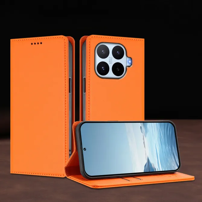 Housse Xiaomi 17T Simili Cuir Grainé Porte-Cartes Surpiqûres Contrastées