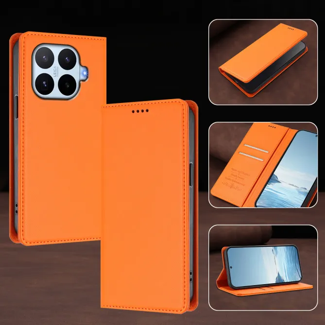 Housse Xiaomi 17T Simili Cuir Grainé Porte-Cartes Surpiqûres Contrastées