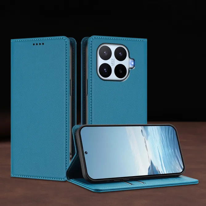 Housse Xiaomi 17T Simili Cuir Grainé Porte-Cartes Surpiqûres Contrastées