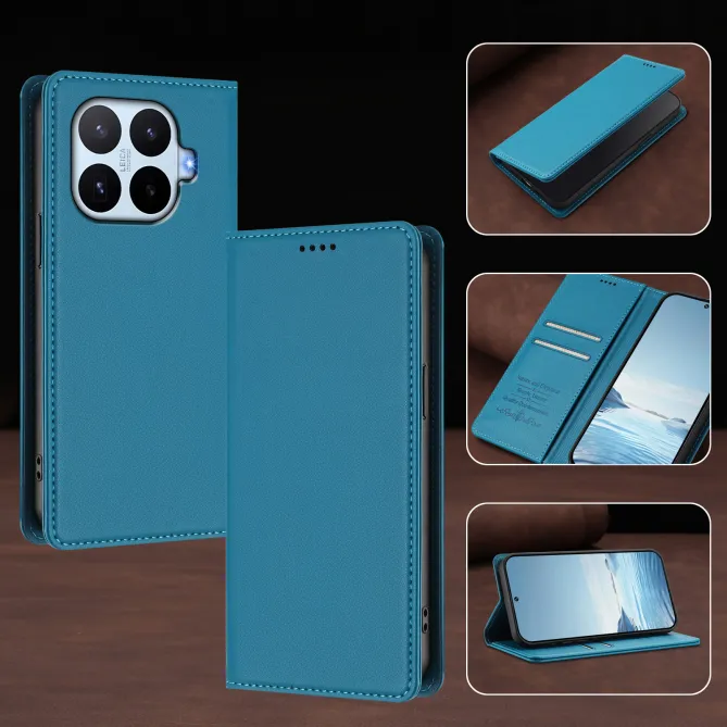 Housse Xiaomi 17T Simili Cuir Grainé Porte-Cartes Surpiqûres Contrastées