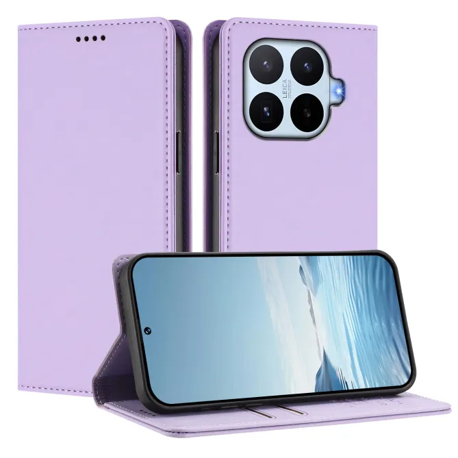 Housse Xiaomi 17T Simili Cuir Grainé Porte-Cartes Surpiqûres Contrastées