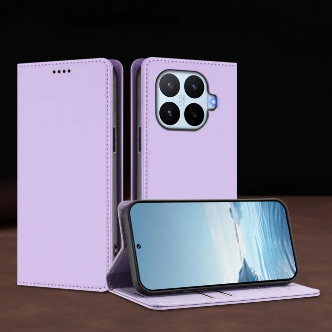 Housse Xiaomi 17T Simili Cuir Grainé Porte-Cartes Surpiqûres Contrastées