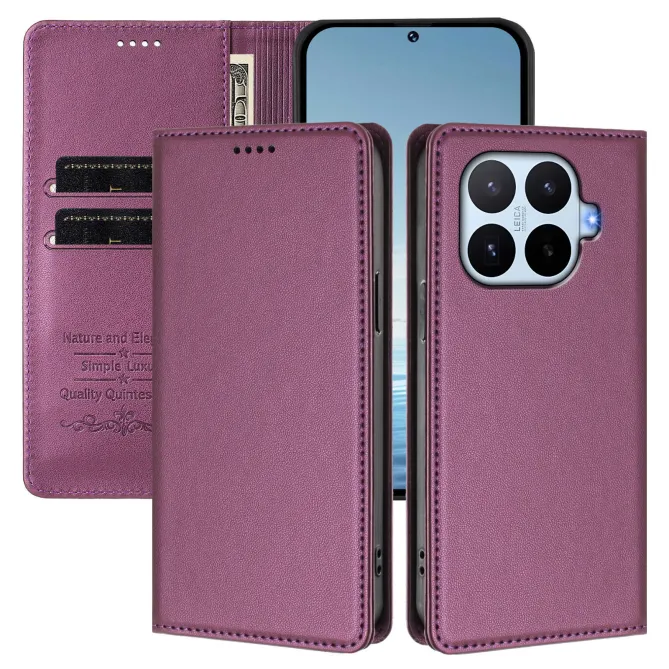Housse Xiaomi 17T Simili Cuir Grainé Porte-Cartes Surpiqûres Contrastées