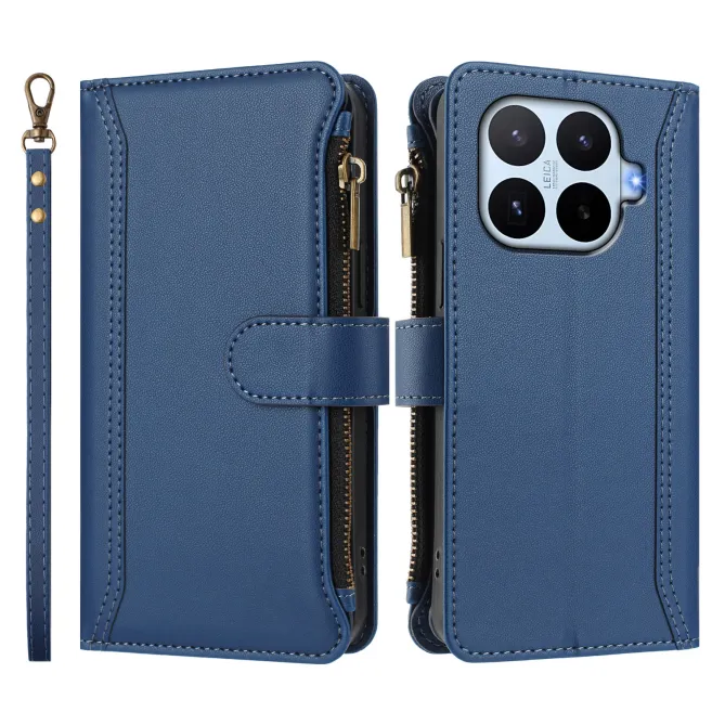 Housse Xiaomi 17T ORGANIZER Simili Cuir Multi-Rangements Dragonne