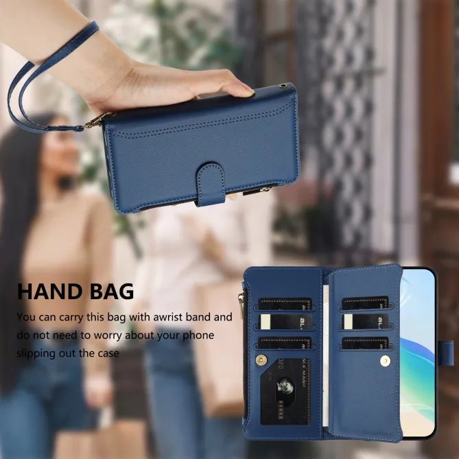 Housse Xiaomi 17T ORGANIZER Simili Cuir Multi-Rangements Dragonne