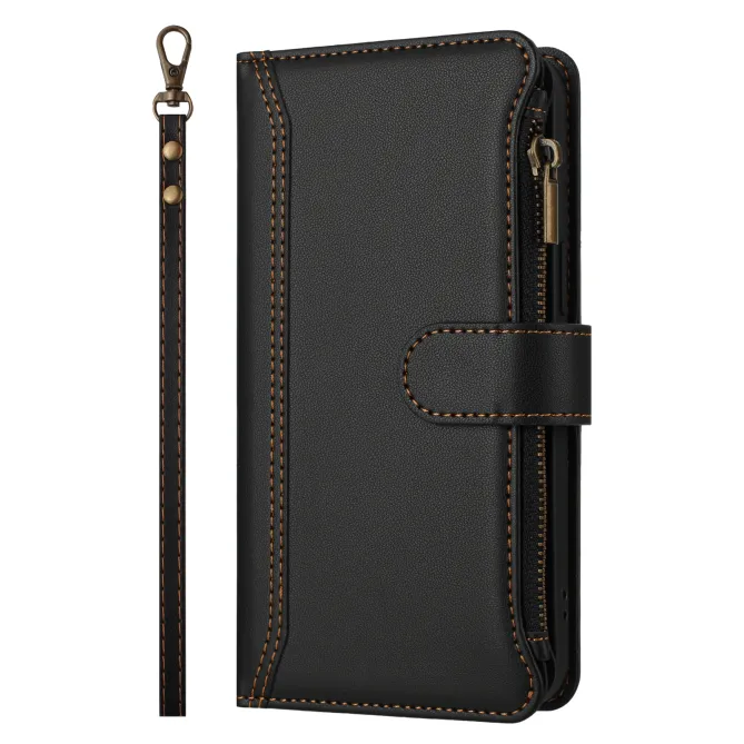Housse Xiaomi 17T ORGANIZER Simili Cuir Multi-Rangements Dragonne