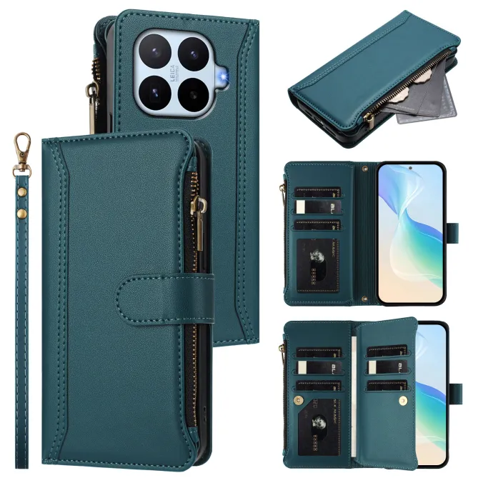 Housse Xiaomi 17T ORGANIZER Simili Cuir Multi-Rangements Dragonne