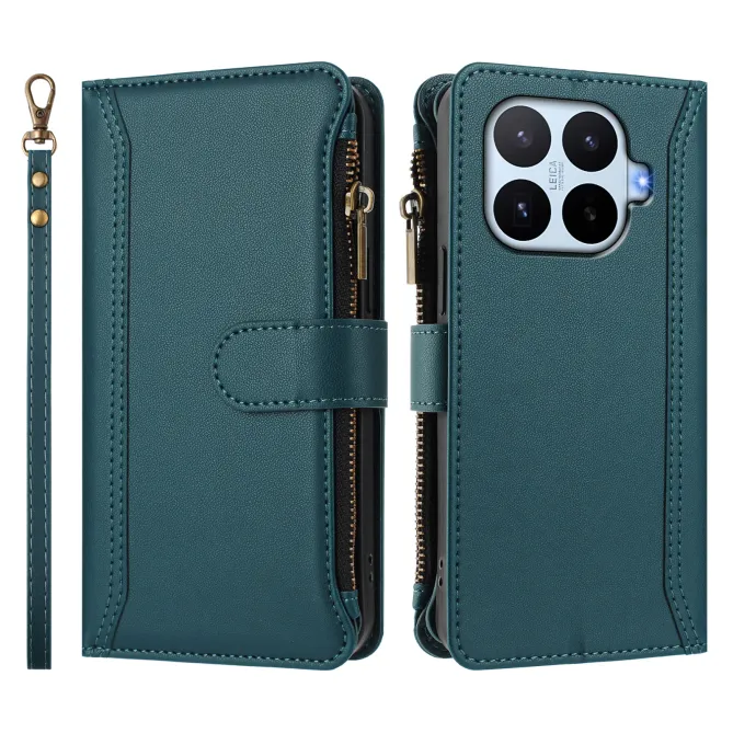 Housse Xiaomi 17T ORGANIZER Simili Cuir Multi-Rangements Dragonne