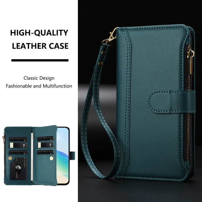 Housse Xiaomi 17T ORGANIZER Simili Cuir Multi-Rangements Dragonne