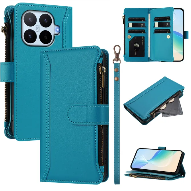 Housse Xiaomi 17T ORGANIZER Simili Cuir Multi-Rangements Dragonne