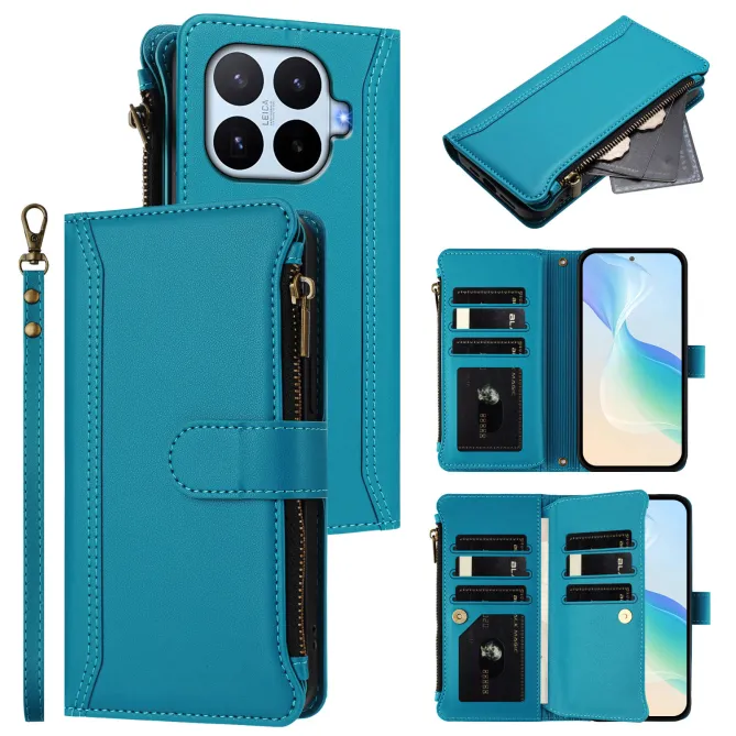 Housse Xiaomi 17T ORGANIZER Simili Cuir Multi-Rangements Dragonne