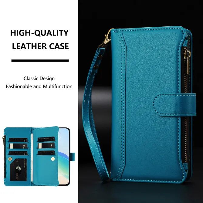 Housse Xiaomi 17T ORGANIZER Simili Cuir Multi-Rangements Dragonne