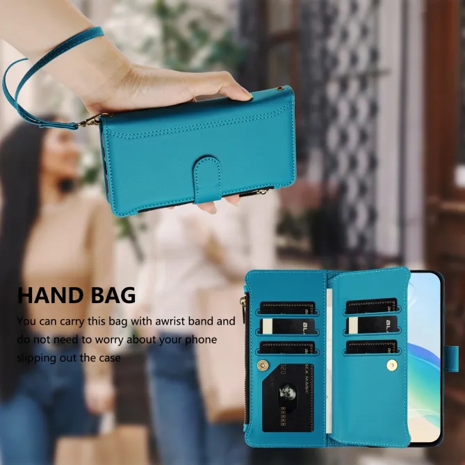 Housse Xiaomi 17T ORGANIZER Simili Cuir Multi-Rangements Dragonne